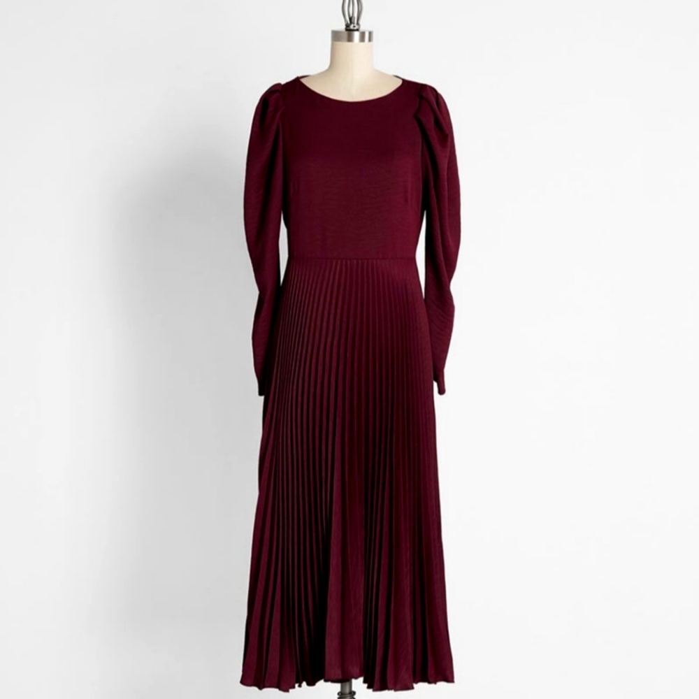 Burgundy Midi dress by Closet ModCloth